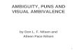 Ambiguity, Puns, and Visual Ambivalence