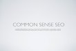 Common Sense Seo