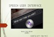 Speech user interface
