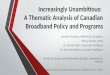 Increasingly Unambitious: A Thematic Analysis of Canadian Broadband Policy and Programs