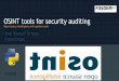 OSINT tools for security auditing [FOSDEM edition]