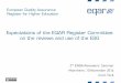 Expectations of the EQAR Register Committee on the reviews and use of the ESG