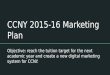 CCNY Marketing Plan 2015-2016