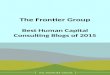 2015 Frontier Group Best Human Capital Blogs E-Book