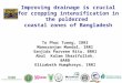 Improving Drainage is Crucial for Cropping Intensification in the Poldered Coastal Zones of Bangladesh