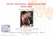 China Business Opportunities Overview
