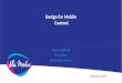 Content design for mobile