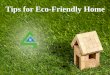 Tips for Eco-Friendly Home