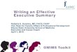 Chapter 6: Writing an Effective Executive Summary