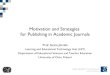 Motivation and Strategies for Publishing in Academic Journals
