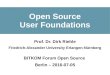 Open Source User Foundations