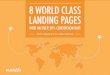 8 World Class Landing Pages With 50% Conversion
