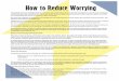 Flyer - bw How to Reduce Worrying