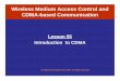 Wireless Medium Access Control and CDMA-based Communication