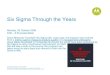 1. Six Sigma Project Selection at Motorola - This is a presentation for 