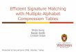 Efficient Signature Matching with Multiple Alphabet Compression 