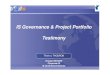 IS Governance & Project Portfolio Testimony