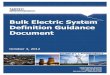 Bulk Electric System Definition Guidance Document