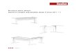 Product data sheet: Electric height adjustable desk frame 501-11