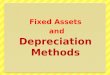 Fixed assets and depreciation methods