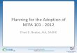 Planning for the Adoption of NFPA 101 - 2012
