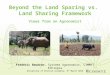 Land sharing vs sparing: views from an agronomist
