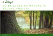 5 Ways to Combat Anxiety in Nature