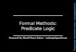 #4 formal methods – predicate logic