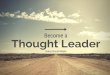 Become a Thought Leader using Social Media