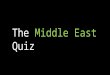 Middle East Quiz