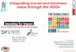 Integrating social and business value through the SDGs