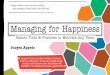 Managing for Happiness by Jurgen appelo