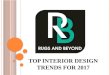 Top Interior Design Trends for 2017