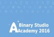 Projects of Binary Studio Academy 2016