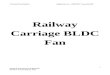 Railway Carriage BLDC fan