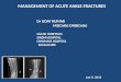Management of acute ankle fractures