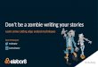 Don't be a zombie writing your stories - Learn some cutting edge analysis techniques - IIBA Brisbane - 21_10_2016