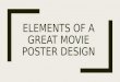 Elements of great movie film posters