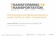 Understanding and Measuring Women’s Implicit Safety in Public Transportation - Transforming Transportation 2016