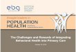Integrating Behavioral Health into Primary Care – Thought Leaders in Population Health