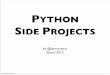 Python side projects etssi-jan-2013