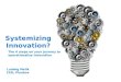 4 steps on your journey to systemize innovation