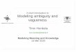 Timo Honkela: A short introduction to Modeling ambiguity and vagueness