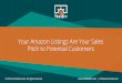 Your Amazon Listings Are Your Sales Pitch to Potential Customers