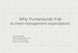 Why Turnarounds Fail - Best Practices