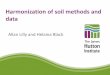Harmonization of soil methods and data - Allan Lilly and Helaina Black, The James Hutton Institute