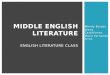 Middle english literature