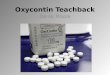 Oxycontin teachback