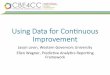 Using Data for Continuous Improvement Faculty Development Model - Competency-Based Education