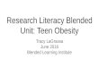 Research Literacy Blended Unit: Teen Obesity